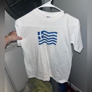 Greece White Tee Shirt